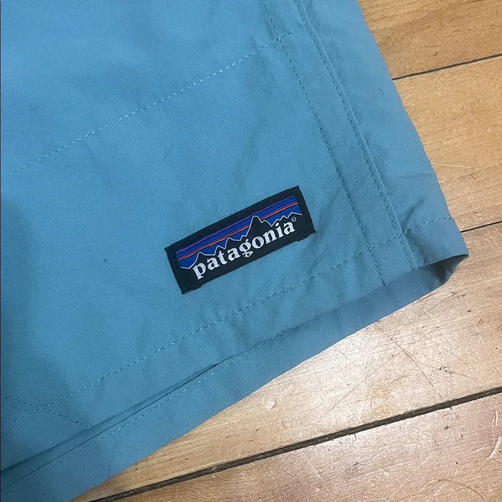 Patagonia Men's Light Blue Swim Trunks - Picture 3 of 5